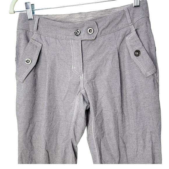 LULULEMON Pedal Power Pant Gray Cycling Relaxed Low Rise Pants Women Sz US 6 - Picture 6 of 14